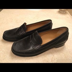 Cole Haan Black Leather Penny Loafers Size 6